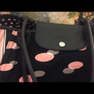 SALE Longchamp Reversible Tote-Cotton/Leather